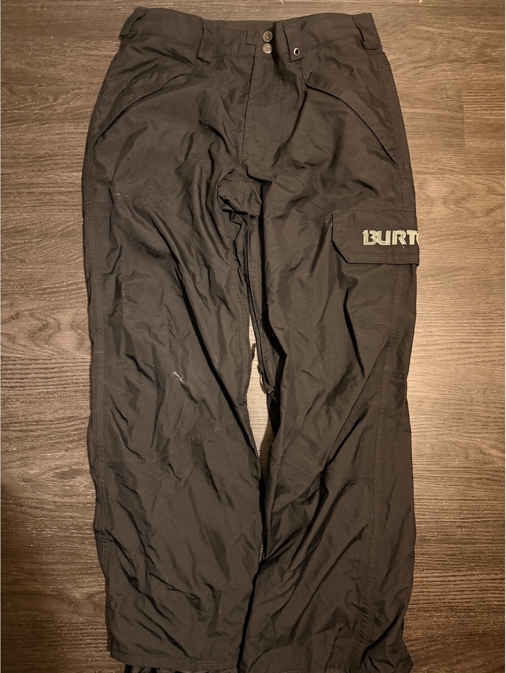 Vintage Burton Dryride Black Cargo Snowboard Pants Size M